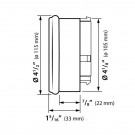KOSO HD-5 Speedometer - Svart - BT 11-24 thumbnail