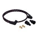 Tennpluggledninger m/Bomullsstrømpe - Svart / Rosa thumbnail