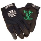 West Coast Choppers Pay Up Hansker - Svart thumbnail