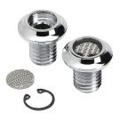 Lowbrow Radius Veihusvetilasjonsbolter - Chrome - BT/XL 91-22 thumbnail