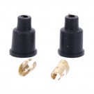 Tennpluggledninger m/Bomullsstrømpe - Svart / Rosa thumbnail