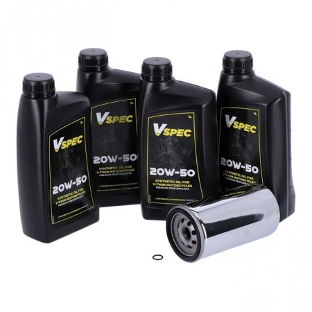 Motor Basic Syntetisk Servicesett - Chrome - DY 91-98