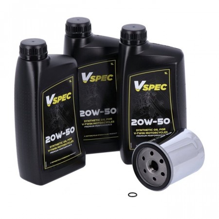 Motor Basic Syntetisk Servicesett - Chrome - XL 86-22