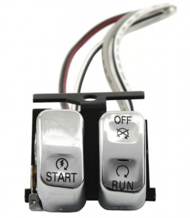 Start / Stopp Knapp - Chrome - H-D 96-13