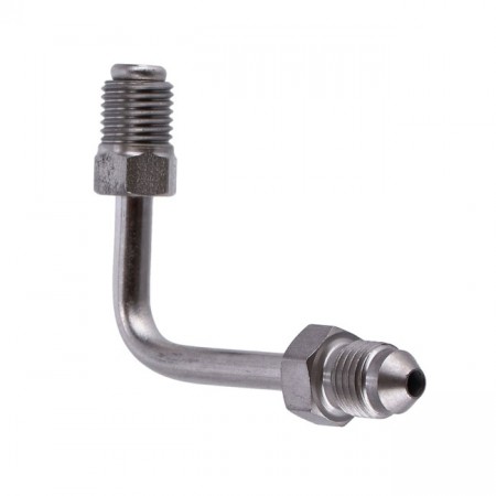 Bremserør Nippel - 3/8 inv.kon 3/8 utv.kon - 90 Grader - Rustfri