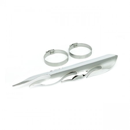 Flamme Varmeskjold - Chrome - 12