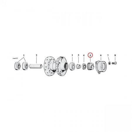 Låsemutter - Hjullager - BT/XL 55-78