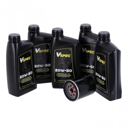 Motor Syntetisk Servicesett - Svart - V-Rod 02-17